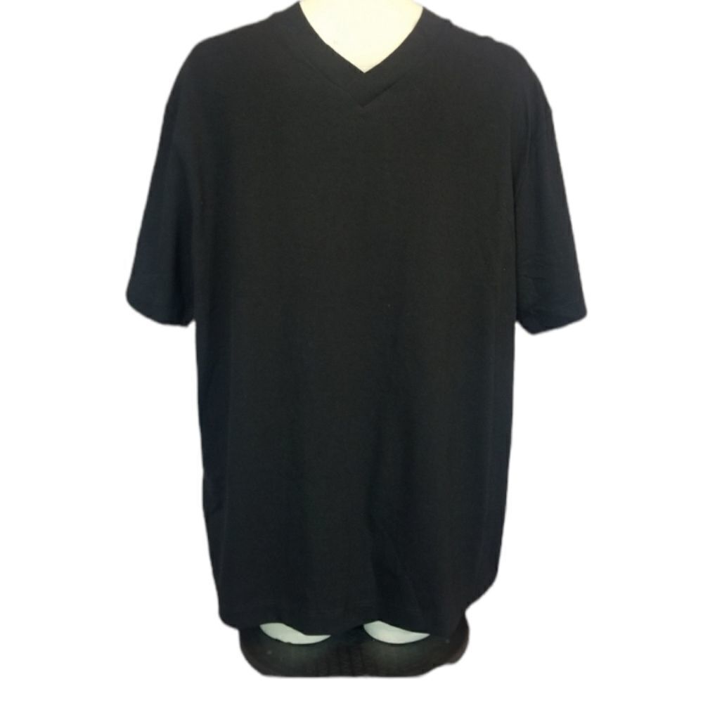 Topman Black V-Neck Tee Size M